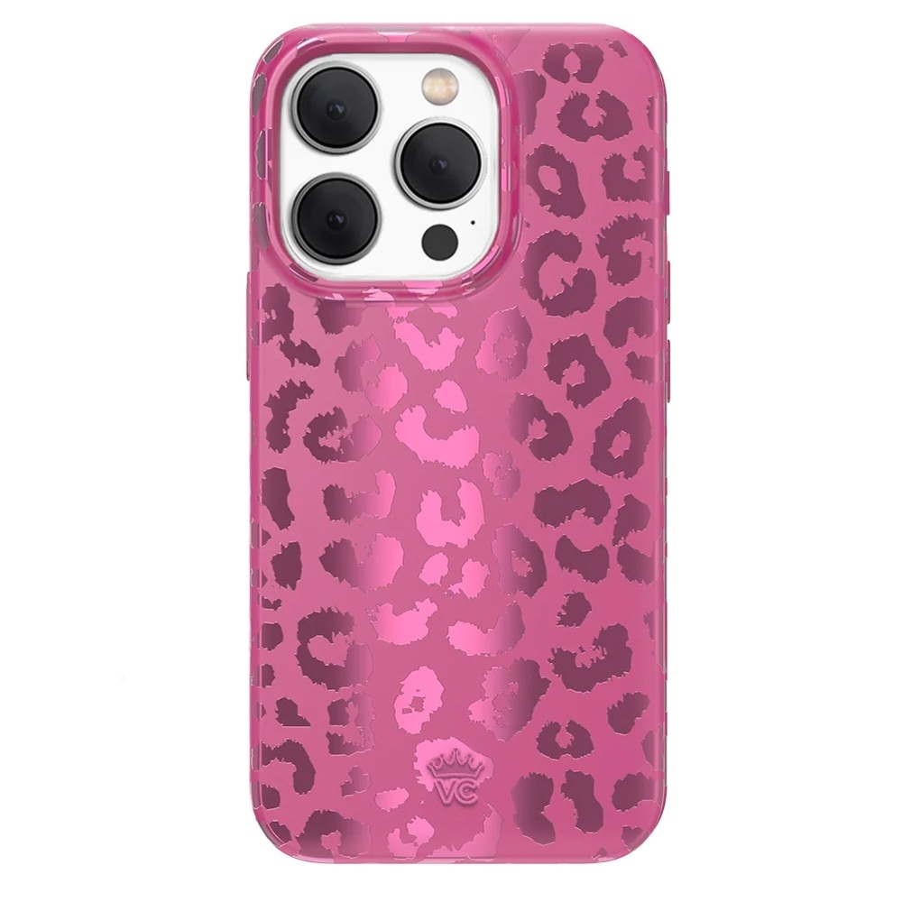 Velvet Caviar iPhone 15 pro case - Pink Ruby Leopard